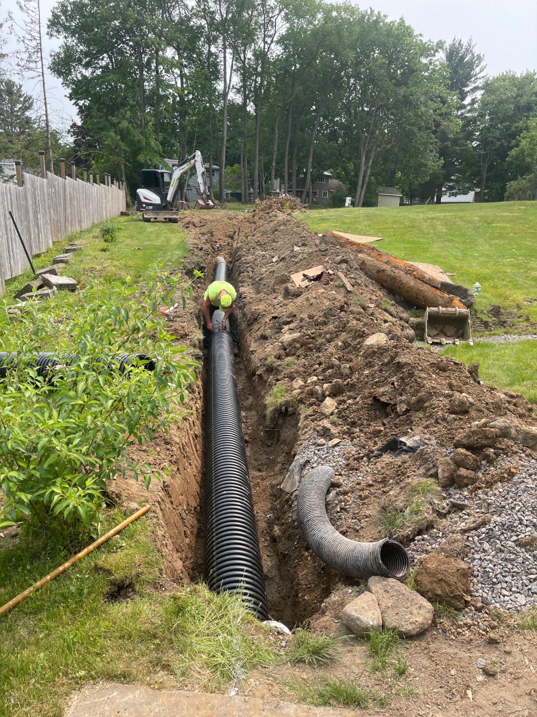 Our specialist taking care of a huge excavation job.